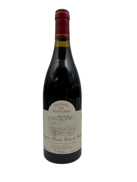 Bouteille de vin rouge Bourgogne Domaine des Trois Croix 1978