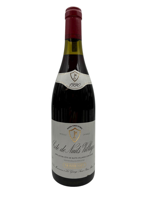 Bouteille de vin rouge Côte de Nuits Villages Michel Gros 1990
