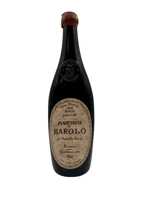 Bouteille de vin rouge Barolo Marchesi di Barolo 1961