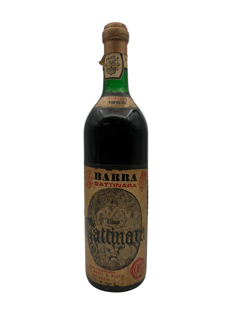 Bouteille de Gattinara Barra millésime 1958