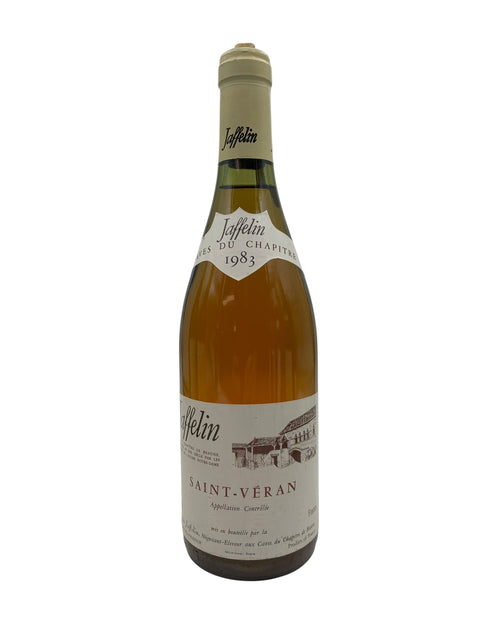 Bouteille de vin blanc Saint-Véran Jaffelin 1983