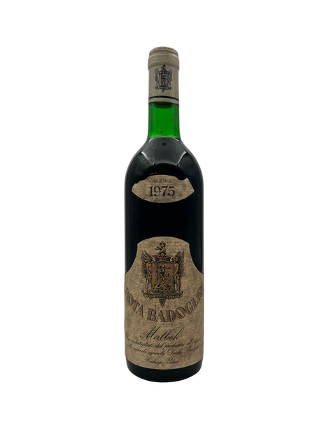 Bouteille de vin rouge Malbec Rota Badoglio 1975
