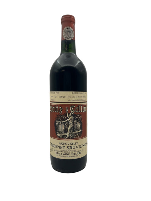 Bouteille de Cabernet Sauvignon des Caves Heitz 1988