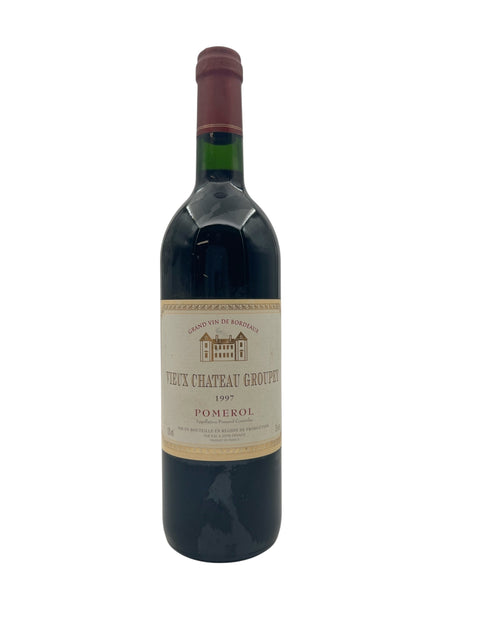 Bouteille de vin rouge Pomerol Vieux Château Grodun 1997