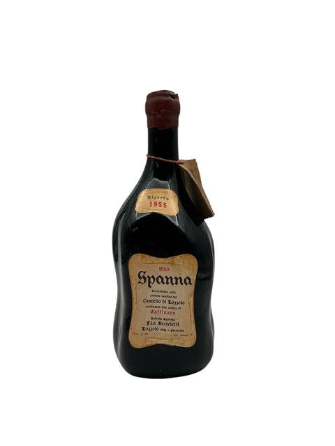 Vin rouge italien Spanna de 1955 bouteille