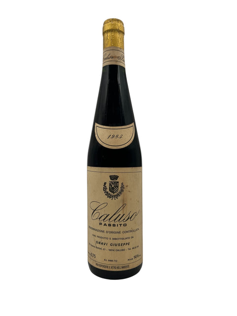 Bouteille de vin de dessert Caluso Passito Gnavi Giuseppe 1985