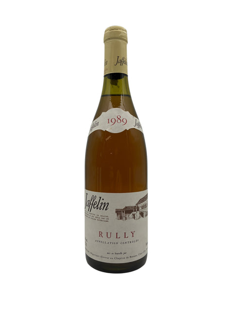 Bouteille de vin blanc Rully Jaffelin 1989