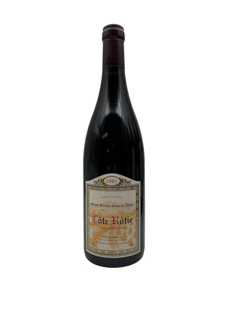 Bouteille de Côte Rôtie de Patrick Jasmin millésime 2001