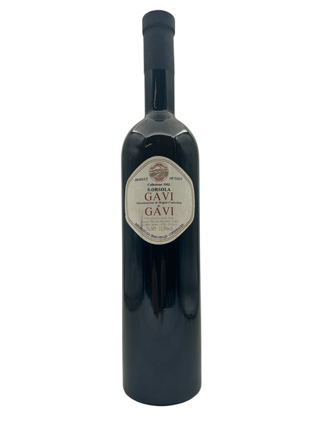 Bouteille de vin blanc Gavi S Orsola 1992