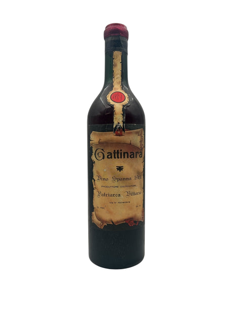 Bouteille de vin rouge Gattinara Patriarca Vittorio 1961