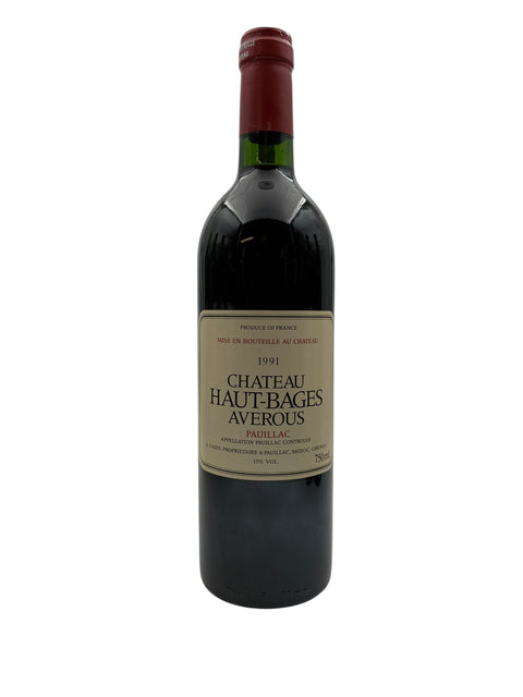 Bouteille de vin rouge Haut-Bages Averous de 1991