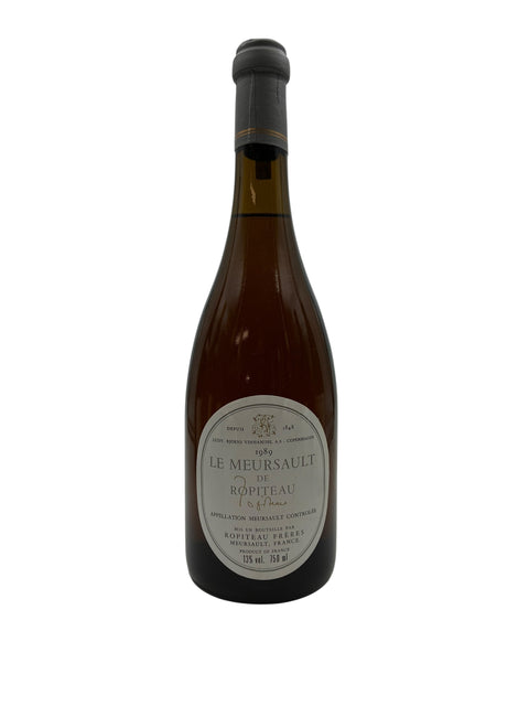 Bouteille de vin blanc Le Meursault Ropiteau 1989