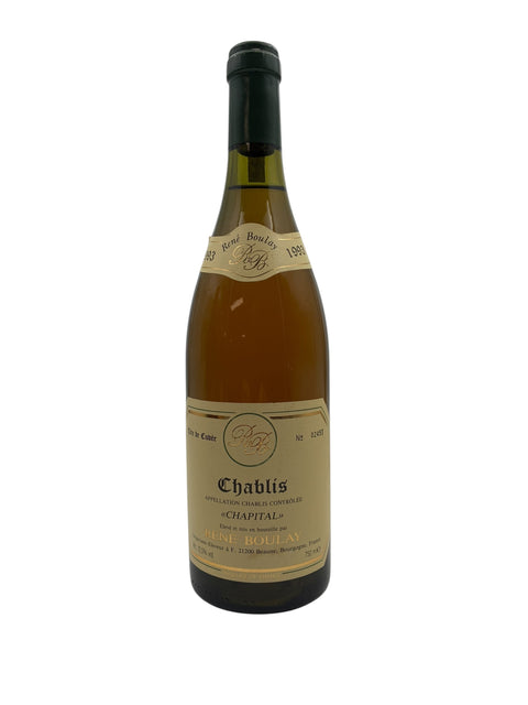 Bouteille de vin blanc Chablis René Boulay 1993