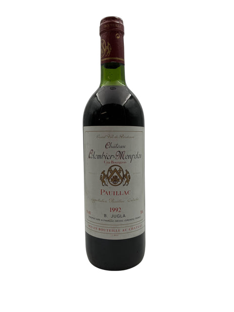 Bouteille de Château Plombier-Monplaisir 1992 de Pauillac