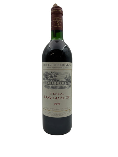 Bouteille Château Fombrauge 1992 avec étiquette