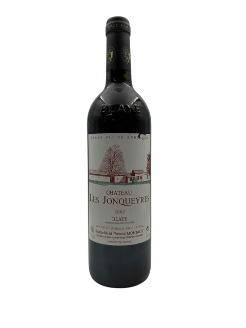 Bouteille de vin rouge Château Les Jonqueyres millésime 2002