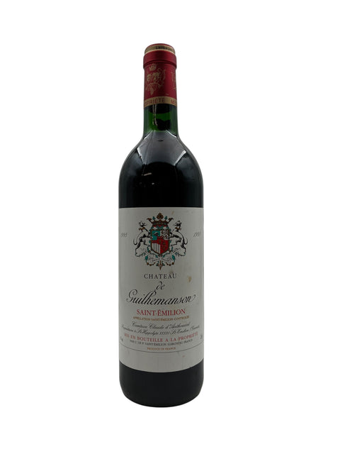 Bouteille de vin rouge Château de Guilhemanson 1998