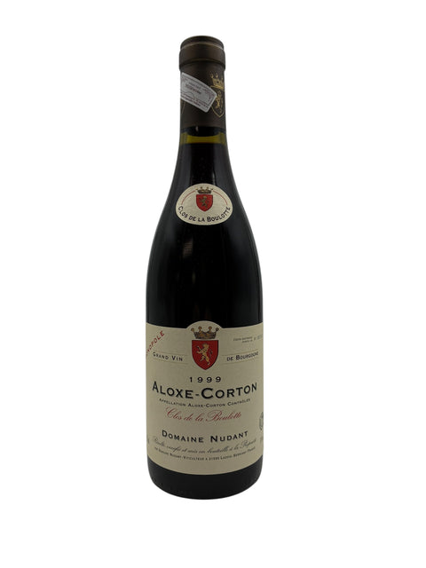 Bouteille de vin rouge Aloxe-Corton Domaine Nudant 1999