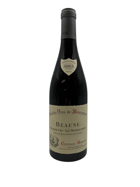 Bouteille de vin rouge Beaune Camille Giroud 2003