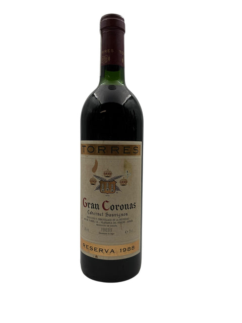Bouteille de vin rouge Gran Coronas Torres 1988