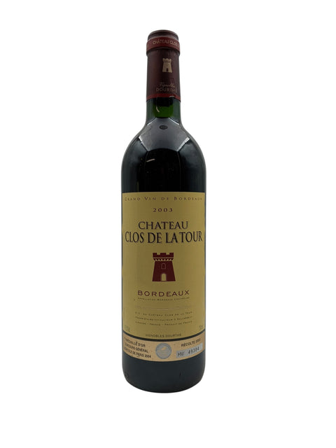 Bouteille de vin rouge Château Clos de Latour 2003 de Bordeaux