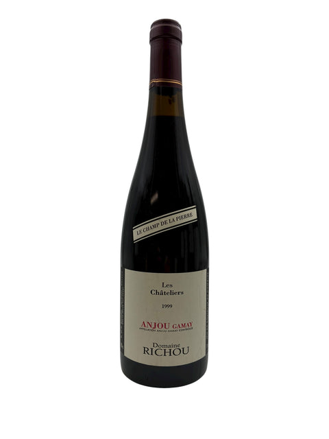 Bouteille de vin rouge Anjou Gamay Domaine Richou Les Châteliers 1999