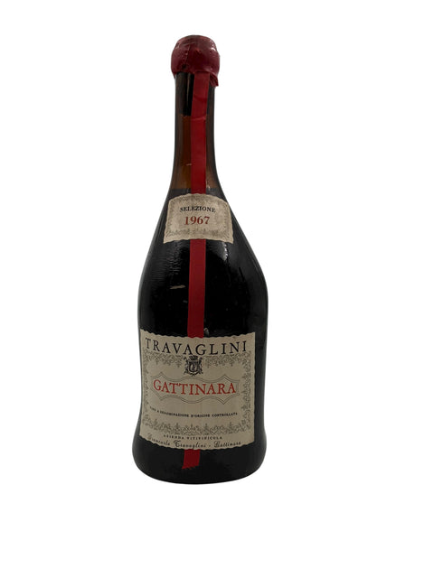 Bouteille de vin rouge Gattinara Travaglini 1967