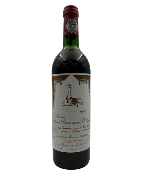 Bouteille Mouton Baron Philippe Baron Philippe de Rothschild 1987
