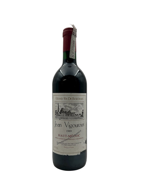 Bouteille de Jean Vigorous 1989 Vin rouge du Haut-Médoc