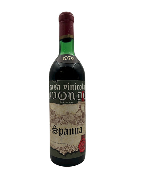 Bouteille de vin rouge Spanna Casa Vinicola Avondo 1970