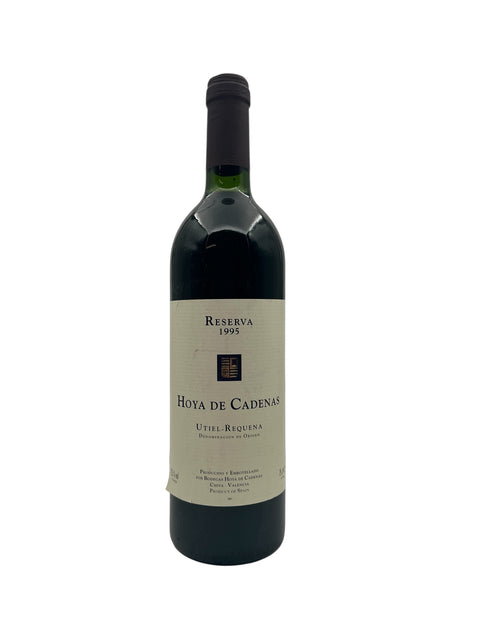Bouteille de vin rouge Hoya de Cadenas 1995 d'Utiel-Requena