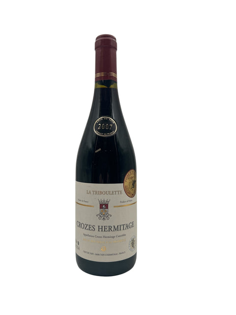 Crozes Hermitage La Triboulette 2007 bouteille de vin rouge