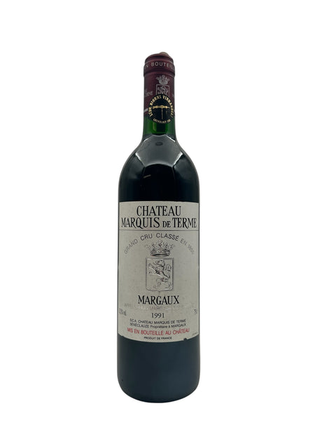 Bouteille de Château Marquis de Terme 1991 de Margaux, France
