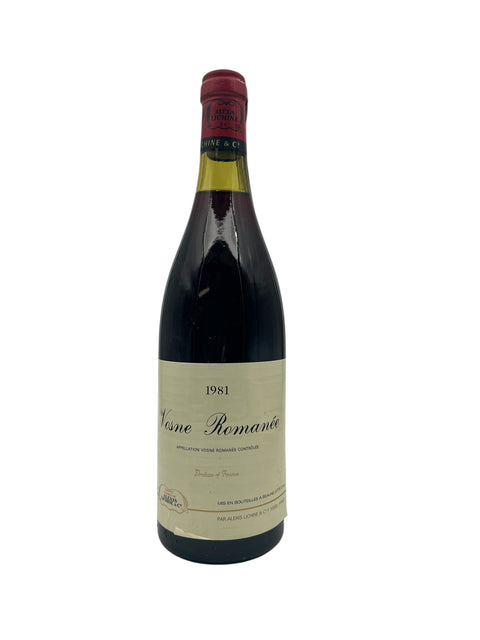 Bouteille de vin rouge Vosne Romanée Alexis Lichine 1981