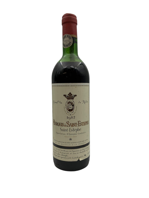 Bouteille de vin rouge Marquis de Saint-Estèphe 1982