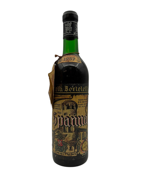 Bouteille de vin rouge Spanna de Fratelli Berteletti 1957
