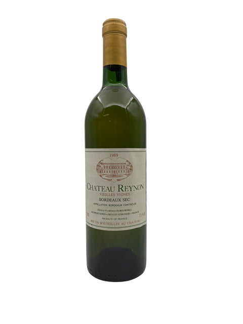 Bouteille de vin blanc Château Reynon 1989 de Bordeaux