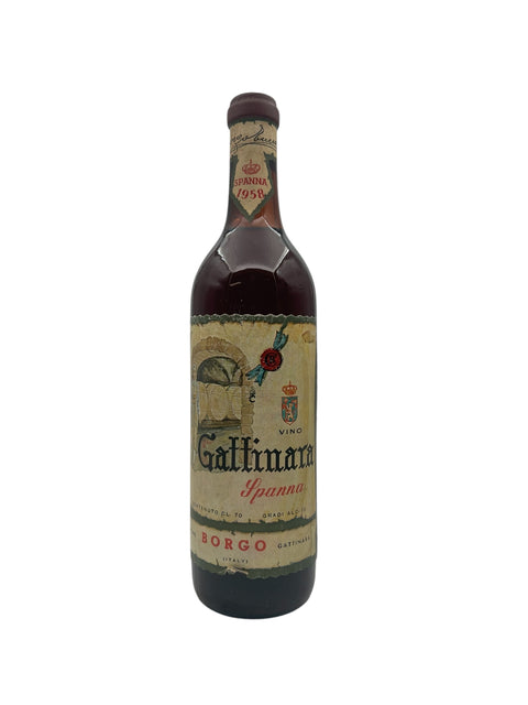 Bouteille de vin rouge Gattinara Borgo 1958