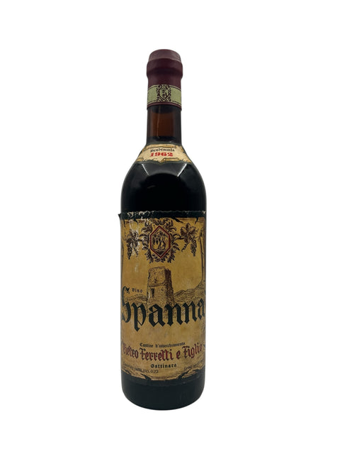 Bouteille de Spanna Felice Ferrero e Figlio 1962