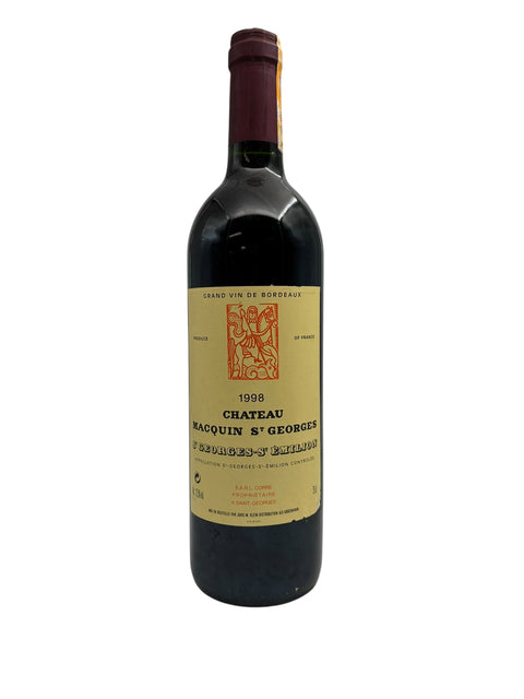 Bouteille de vin rouge Château Macquin St Georges 1998