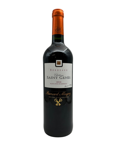 Bouteille de vin rouge Château Saint Genès 2010