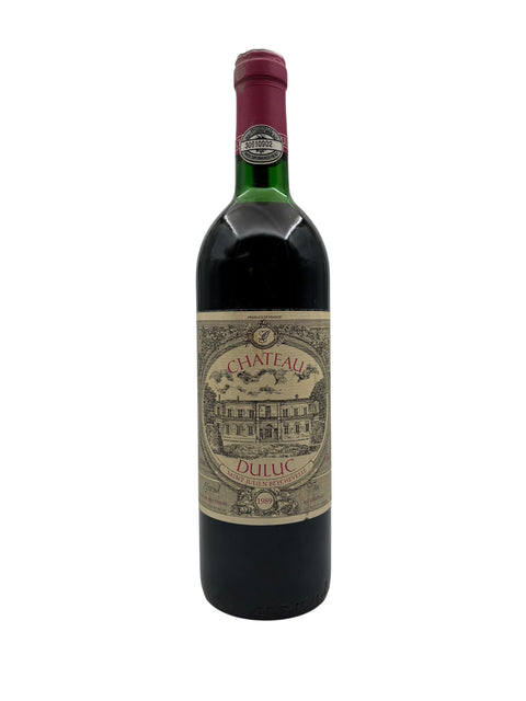 Bouteille de vin rouge Château Duluc 1989 de Saint-Julien