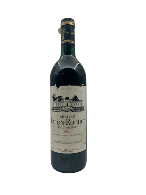 Bouteille de vin rouge Château Lafon-Rochet Saint-Estèphe 1989