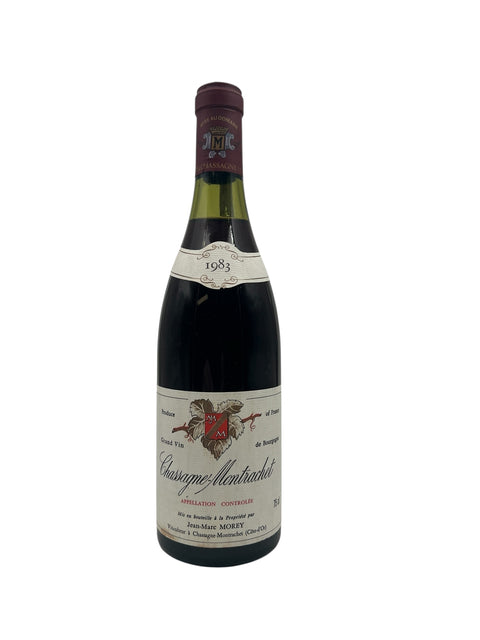 Bouteille de vin rouge Chassagne Montrachet Jean Marc Morey 1983