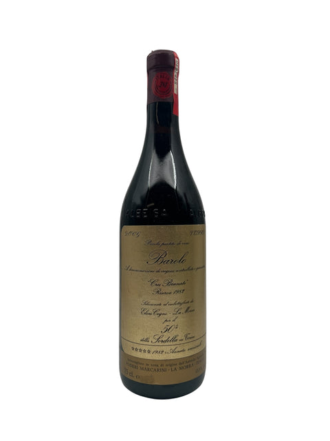 Bouteille de vin rouge Barolo Poderi Marcarini 1982