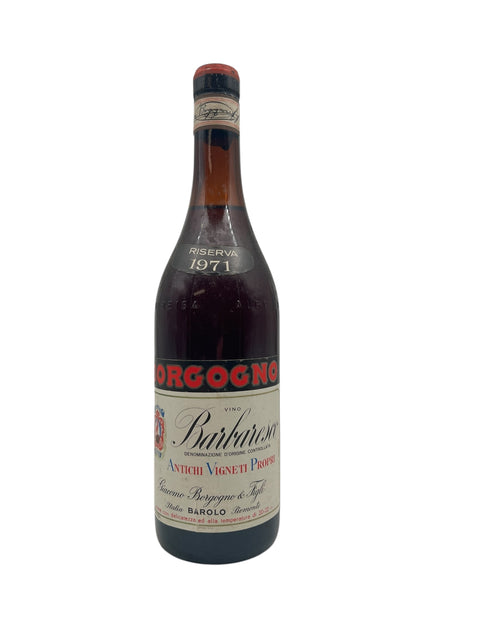 Bouteille de Barbaresco 1971 de Giacomo Borgogno