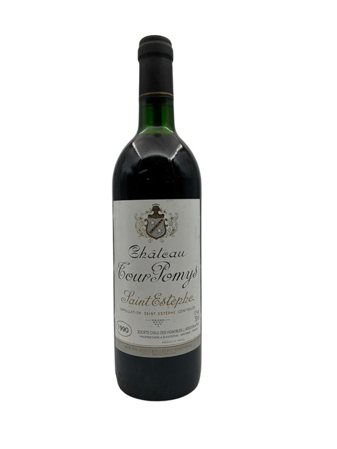 Bouteille de vin rouge Saint-Estèphe Château Courpomy 1990