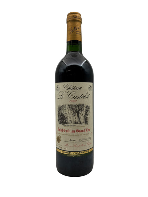 Bouteille Château Le Castelot 1997 avec étiquette Saint-Émilion