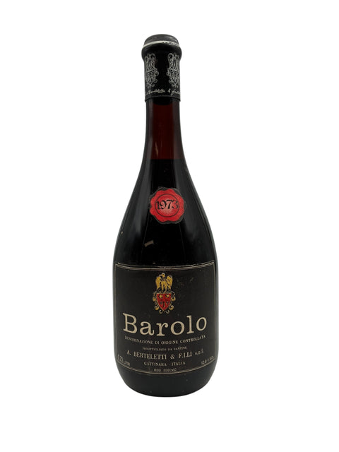 Bouteille de Barolo A. Berteletti & F.lli millésime 1973