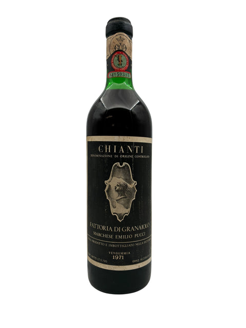Bouteille de vin rouge Chianti Marchese Emilio Pucci 1971